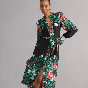 Vibrant floral shirt dress from Anthropologie